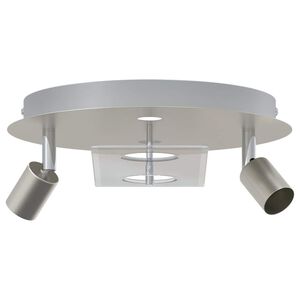 vidaXL Plafondspot Nikkel 29 x 29 x 11 cm Staal en Glas