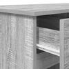 vidaXL Bureau met lade Grijs sonoma 140 x 49 x 76 cm Bewerkt hout