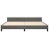 vidaXL Bedframe zonder matras 200x200 cm fluweel donkergrijs