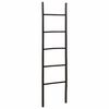 vidaXL Deken Ladder Zwart 40 x 150 cm Bamboe