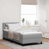 vidaXL Boxspringbed met matras Lichtgrijs 90 x 190 cm Stof
