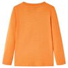 Kindershirt met lange mouwen 116 donkeroranje