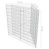 vidaXL Gabion plantenbak verhoogd 75x75x50 cm gegalvaniseerd staal