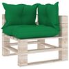 vidaXL 5-delige Loungeset met kussens pallet grenenhout