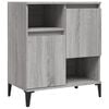 vidaXL Dressoir 60x35x70 cm bewerkt hout grijs sonoma eikenkleurig