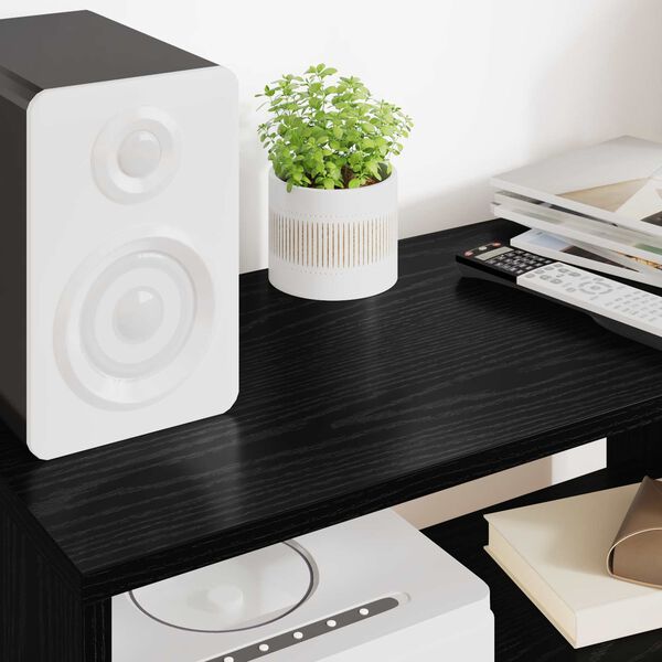 vidaXL TV-kast Zwart Eiken 60 x 30 x 40 cm Bewerkt hout