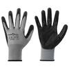 vidaXL Werkhandschoenen 24 st Grijs en zwart 10 / xl Polyester