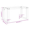 vidaXL Salontafelpoten O-frame 90x30x43 cm staal