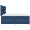 vidaXL Boxspring met matras stof blauw 180x200 cm