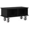 vidaXL TV-standaard Zwart Eiken 68,5 x 35 x 35 cm Bewerkt hout