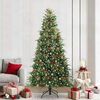 vidaXL Kunstmatige Inklapbare Kerstboom Groen 240 cm PE en PVC