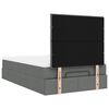 vidaXL Ottoman bed met matras 120x190 cm stof donkergrijs