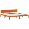 vidaXL Bedframe met hoofdeinde 2 pcs Wasbruin Massief Vurenhout