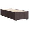 vidaXL Bedframe zonder matras 90x190 cm stof donkerbruin