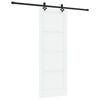 vidaXL Schuifdeur ORKDAL 78 x 211 cm Bewerkt hout Wit en zwart