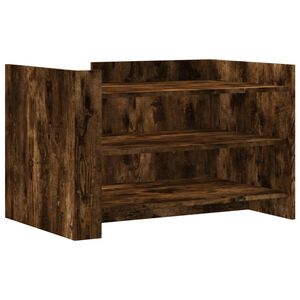 vidaXL Salontafel 80x50x50 cm bewerkt hout gerookt eikenkleurig