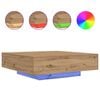 vidaXL Salontafel Artisan Eiken 100 x 100 x 31 cm Bewerkt hout