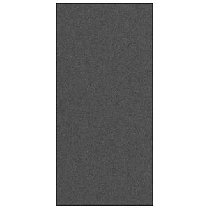 vidaXL Deurmat Anders Antraciet en Zwart 120 x 250 cm Polyamide en PVC