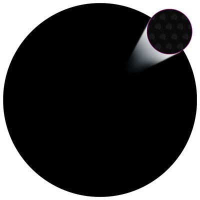 vidaXL Zwembadhoes 356 cm PE zwart