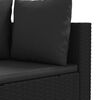 vidaXL 7-delige Loungeset met kussens poly rattan zwart