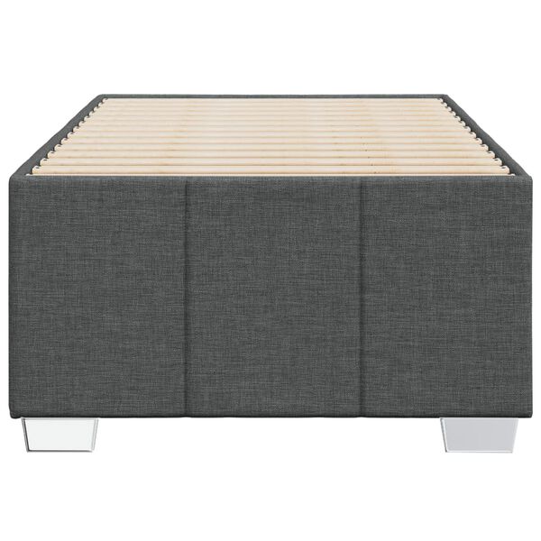 vidaXL Bedframe zonder matras 90x190 cm stof donkergrijs