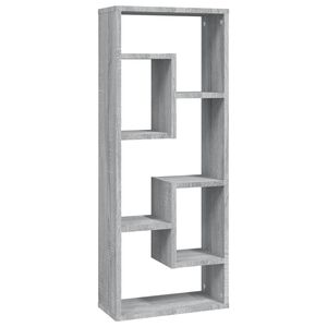 vidaXL Wandschap 36x16x90 cm bewerkt hout grijs sonoma eikenkleurig