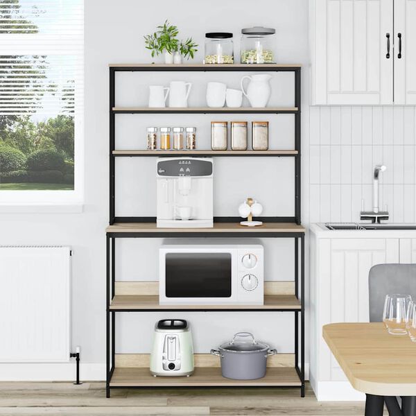 vidaXL Keukenplank Sonoma Eiken 100 x 40 x 168 cm Bewerkt hout