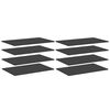 vidaXL Wandschappen 8 st 80x50x1,5 cm bewerkt hout grijs