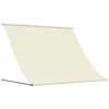 vidaXL Luifel uittrekbaar 200x150 cm stof en staal cr&egrave;mekleurig