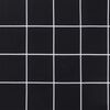 vidaXL Stoelkussens 4 st 50x50x7 cm stof ruitpatroon zwart