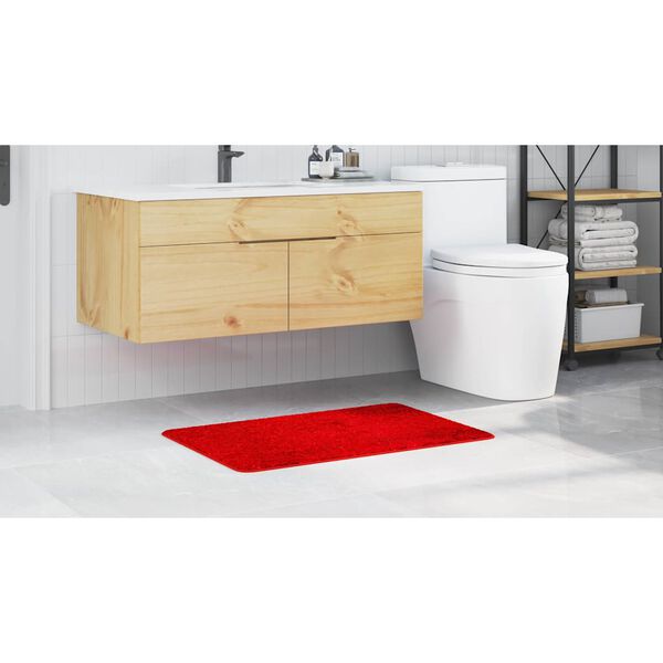 vidaXL Antislip Badmat Rood 60 x 90 cm PP