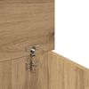 vidaXL Opbergbox 30x50x28 cm bewerkt hout artisanaal eikenkleurig