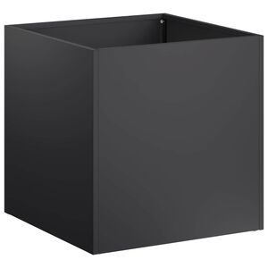 vidaXL Plantenbak Zwart 20 x 20 x 20 cm Koudgewalst staal