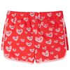 Kindershort met trekkoord 104 rood
