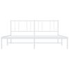 vidaXL Bedframe met hoofdbord metaal wit 180x200 cm