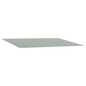 vidaXL Vervangingsdoek voor zonnescherm Groen en Wit 300 x 250 cm