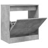 vidaXL Schoenenkast 60x34x63,5 cm bewerkt hout betongrijs