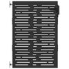 vidaXL Tuinpoort met slot Zwart 85 x 125 cm Poedergecoat staal