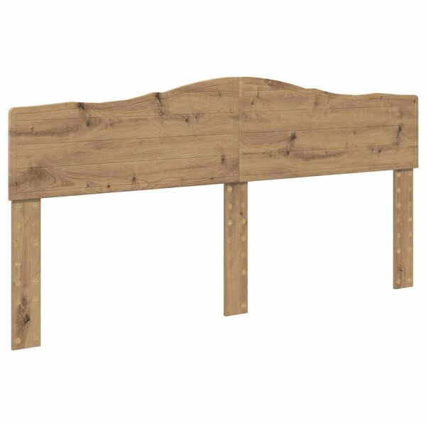 vidaXL Hoofdbord Artisan Eiken 200 cm Bewerkt hout