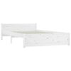 vidaXL Bedframe met lades wit 135x190 cm
