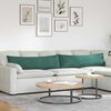 vidaXL Sofa Kussens 2 stuks Donkergroen 145 x 40 cm Cordstof