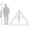 vidaXL Tent A-frame 2-persoons waterdicht grijs