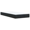vidaXL Boxspring met matras fluweel zwart 90x190 cm