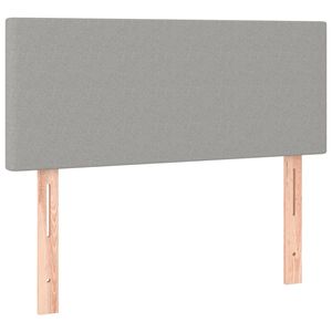 vidaXL Hoofdbord 90x5x78/88 cm stof lichtgrijs