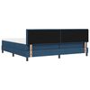 vidaXL Boxspringbed met matras met hoofdeinde Blauw 200 x 200 cm Stof