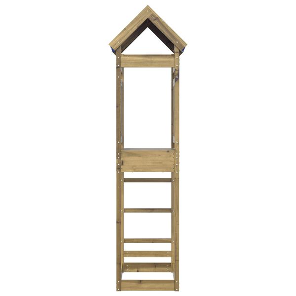 vidaXL Speeltoren Bruin 52,5 x 85 x 239 cm Massief ge&iuml;mpregneerd hout