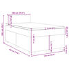 vidaXL Boxspring met matras fluweel donkergrijs 120x190 cm