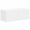 vidaXL Tv-meubelset Wandgemonteerd 3 pcs Wit Bewerkt hout