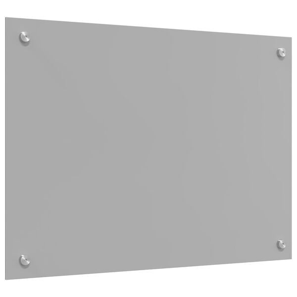 vidaXL Keuken Achterwand Lichtgrijs 70 x 50 x 0,6 cm gehard glas