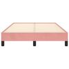 vidaXL Bedframe zonder matras 120x190 cm fluweel roze